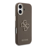 Husa Guess compatibila cu iPhone 17, piele ecologica, Maro
