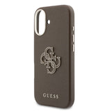 Husa Guess compatibila cu iPhone 17, piele ecologica, Maro