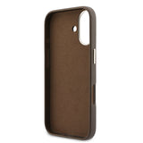 Husa Guess compatibila cu iPhone 17, piele ecologica, Maro