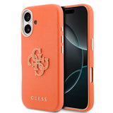 Husa Guess compatibila cu iPhone 17, piele ecologica, Maro