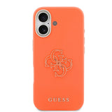 Husa Guess compatibila cu iPhone 17, piele ecologica, Maro