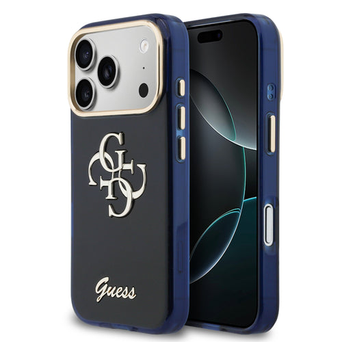 Husa Guess compatibila cu iPhone 17 Pro, policarbonat, Alb