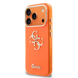 Husa telefon GUESS pentru Apple iPhone 17 Pro Max, IML 4G Script Metal Logo, Portocalie