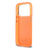 Husa telefon GUESS pentru Apple iPhone 17 Pro, IML 4G Script Metal Logo, Portocalie