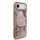 Husa cu inel Guess compatibila cu iPhone 17 Air, MagSafe/Magnetic, TPU, Alb