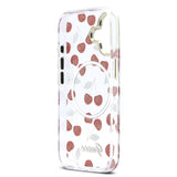 Husa telefon GUESS pentru Apple iPhone 17, IML Glitter Cherry MagSafe