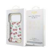 Husa telefon GUESS pentru Apple iPhone 17 Pro, IML Glitter Cherry MagSafe