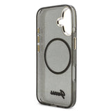 Husa cu inel Guess compatibila cu iPhone 17, MagSafe/Magnetic, TPU, Negru