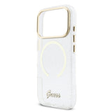 Husa cu inel Guess compatibila cu iPhone 17 Pro Max, MagSafe/Magnetic, TPU, Transparent
