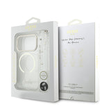 Husa cu inel Guess compatibila cu iPhone 17 Pro Max, MagSafe/Magnetic, TPU, Transparent
