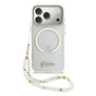 Husa cu inel Guess compatibila cu iPhone 17 Pro Max, MagSafe/Magnetic, TPU, Transparent