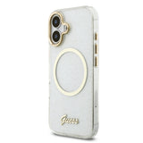 Husa cu inel Guess compatibila cu iPhone 17, MagSafe/Magnetic, TPU, Negru
