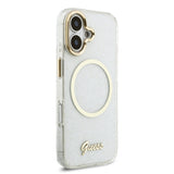 Husa cu inel Guess compatibila cu iPhone 17, MagSafe/Magnetic, TPU, Negru