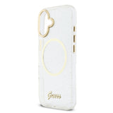 Husa cu inel Guess compatibila cu iPhone 17, MagSafe/Magnetic, TPU, Negru