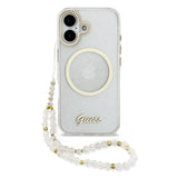 Husa cu inel Guess compatibila cu iPhone 17, MagSafe/Magnetic, TPU, Negru