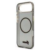 Husa cu inel Guess compatibila cu iPhone 17 Air, MagSafe/Magnetic, TPU, Negru
