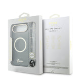 Husa cu inel Guess compatibila cu iPhone 17 Air, MagSafe/Magnetic, TPU, Negru