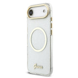 Husa cu inel Guess compatibila cu iPhone 17 Air, MagSafe/Magnetic, TPU, Transparent