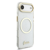 Husa cu inel Guess compatibila cu iPhone 17 Air, MagSafe/Magnetic, TPU, Transparent