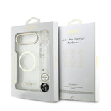 Husa cu inel Guess compatibila cu iPhone 17 Air, MagSafe/Magnetic, TPU, Transparent