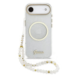 Husa cu inel Guess compatibila cu iPhone 17 Air, MagSafe/Magnetic, TPU, Transparent