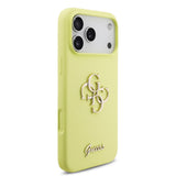 Husa Guess compatibila cu iPhone 17 Pro Max, TPU, Galben