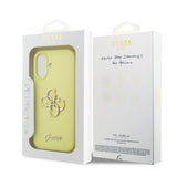 Husa Guess compatibila cu iPhone 17, TPU, Galben