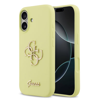 Husa Guess compatibila cu iPhone 17, TPU, Galben