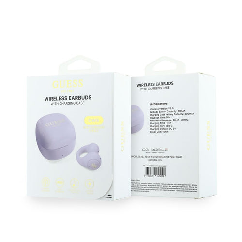 Casti Bluetooth GUESS OWS Mini Classic Logo, Mov
