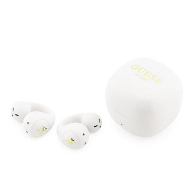 Casti Bluetooth GUESS OWS Mini Classic Logo, Albe