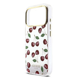 Husa telefon pentru Apple iPhone 17 Pro, GUESS PC/TPU Mirror Glitter Cherry MagSafe