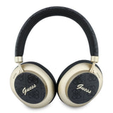 Casti Bluetooth GUESS PU 4G Gold Script Metal Logo, Negre