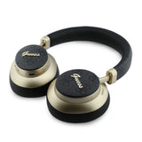 Casti Bluetooth GUESS PU 4G Gold Script Metal Logo, Negre
