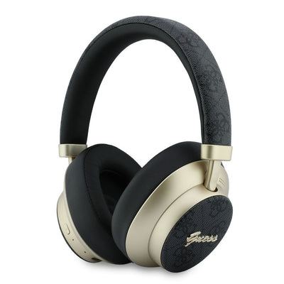 Casti Bluetooth GUESS PU 4G Gold Script Metal Logo, Negre