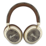 Casti Bluetooth GUESS, Logo Metalic Script 4G, Maro