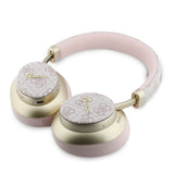 Casti Bluetooth GUESS PU 4G Gold Script Metal Logo, Roz