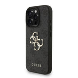 Husa Guess compatibila cu iPhone 16 Pro Max, piele, Negru