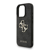 Husa Guess compatibila cu iPhone 16 Pro Max, piele, Negru