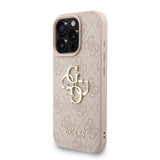 Husa Guess compatibila cu iPhone 16 Pro, piele, Roz