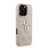 Husa Guess compatibila cu iPhone 16 Pro, piele, Roz