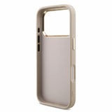 Husa spate GUESS pentru Apple iPhone 18 Pro Max, PU 4G Metal Logo, Curea de mana, Roz