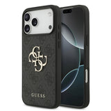Husa spate GUESS pentru Apple iPhone 18 Pro Max, PU 4G Metal Logo, Gri