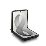 Husa telefon Guess pentru Samsung Galaxy Z Flip 8, PU 4G Metal Logo, Gri