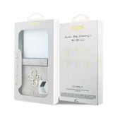 Husa telefon Guess pentru Samsung Galaxy Z Flip 8, PU 4G Metal Logo, Roz