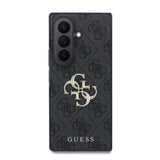 Husa spate GUESS pentru Samsung Galaxy Z Fold 8 Ultra, PU 4G Metal Logo, Gri