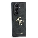 Husa spate GUESS pentru Samsung Galaxy Z Fold 8 Ultra, PU 4G Metal Logo, Gri