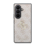 Husa telefon Guess pentru Samsung Galaxy Z Fold 8 Ultra, PU 4G Metal Logo, Roz