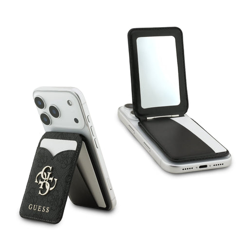 Husa tip carte compatibila cu iPhone 17, iPhone 17 Air, MagSafe/Magnetic, piele, Negru