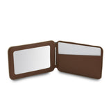 Husa tip carte compatibila cu iPhone 13, iPhone 13 Pro, MagSafe/Magnetic, piele, Maro