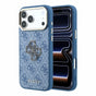 Husa spate Guess pentru Apple iPhone 18 Pro, PU 4G Resin Metal Logo, Albastră